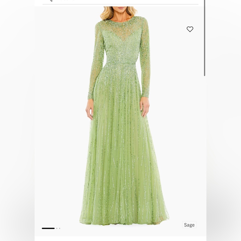 Macduggal sequin beaded gown
